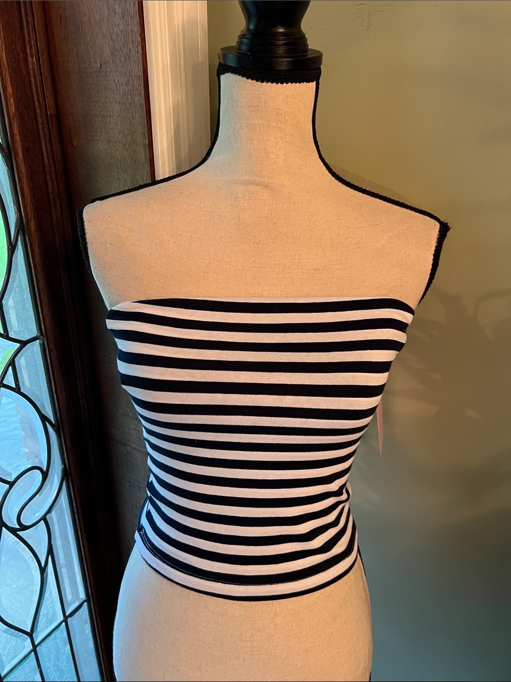 Suzette Collection Striped Strapless Tube Camisole